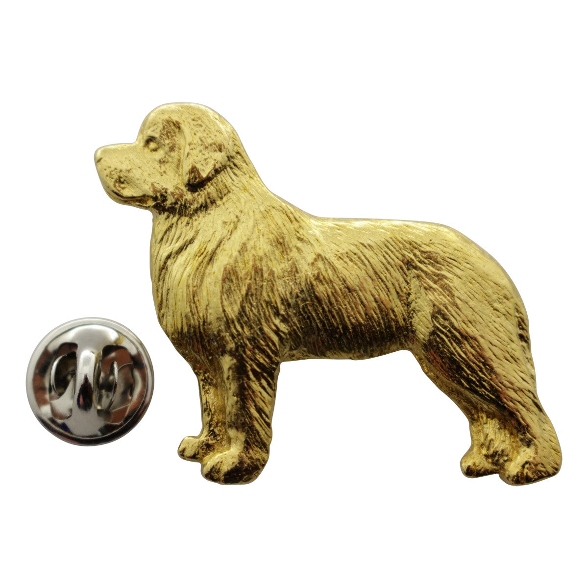 Newfoundland Pin ~ 24K Gold ~ Lapel Pin ~ 24K Gold Lapel Pin ~ Sarah's Treats & Treasures